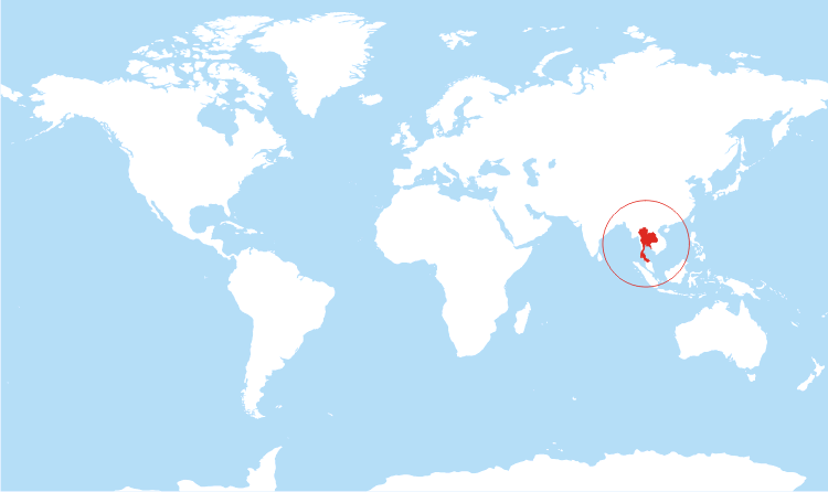 Locate Thailand In World Map Thailand Is In Southeast Asia. This Locator Map... | Sutori