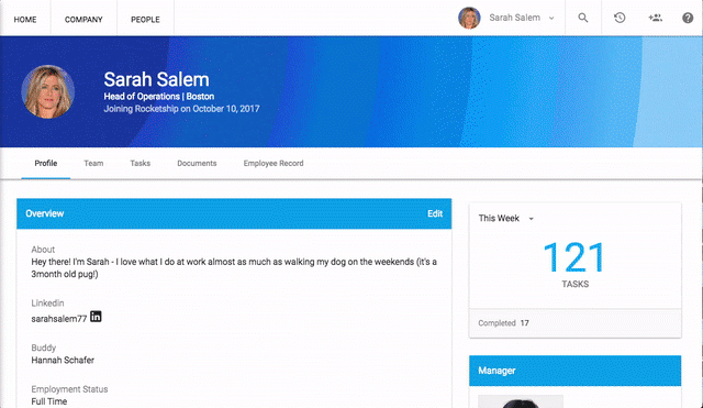 Hiring Managers can search, filter, and check off tasks under their ...