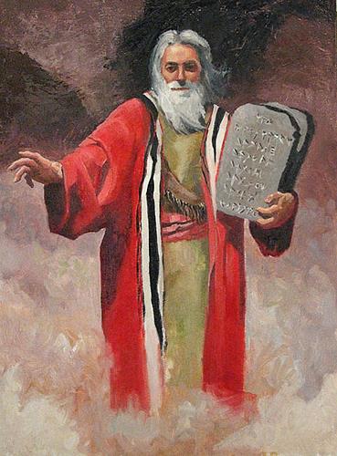 Moses with the 10 Commandments