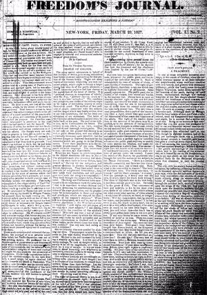 George R. Allen Freedom Journal Freedoms Journal was the first African American owned and operated ...