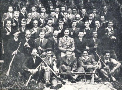 Members of s. c. Vaške straže (Village Guards), predecessors of MVAC ...