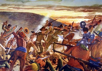 The Battle of Bagsak Mountain, Jolo Island, Philippines, in June 1913 ...