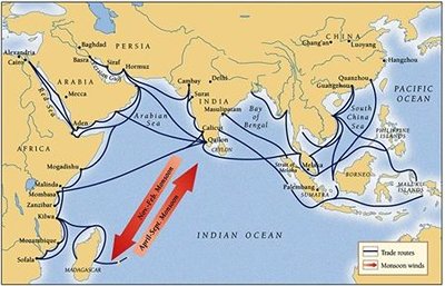 The Indian Ocean Trade Route (1200-1450)