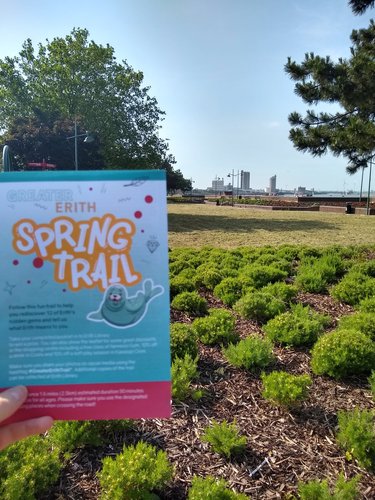 Erith Riverside Walk The Riverside Gardens was one of the spots on the Spring Trail