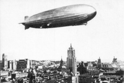 “German Airship Hits Central London.” History.com, A&E Television ...