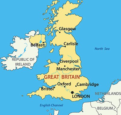 Map Great Britain 