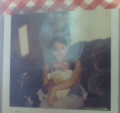 My mother and baby me.