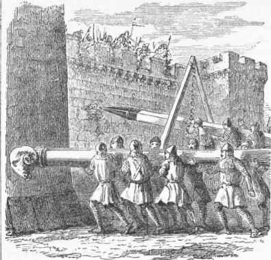 Stormram Above is a picture of how the attackers attacked the castle with a ...