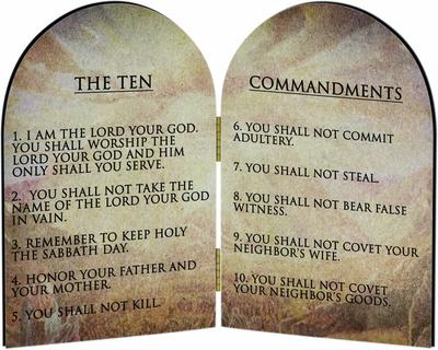 Jewish and Christian both used the Ten commandments. They were ...