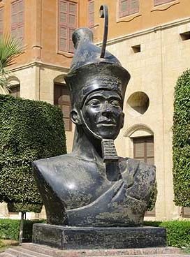 this is an image of Narmer, the first Pharaoh of Egypt.