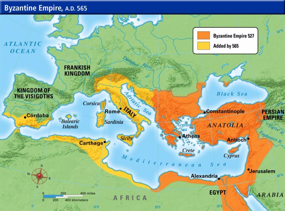 Byzantine decline 10711453 CE