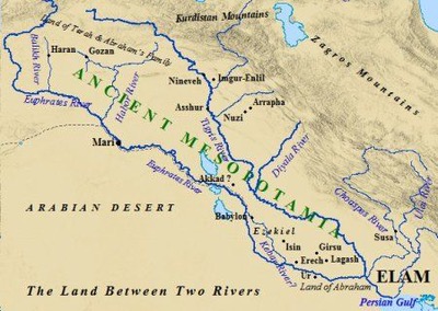 syrian desert mesopotamia map