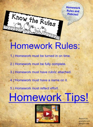 homework rules canada