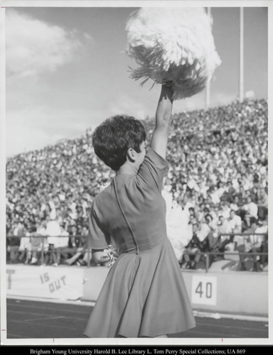 1960s : This BYU cheerleader is suspected to be from this era as well.