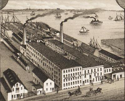 Factory in 1800s.