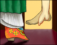 Image result for foot binding gif