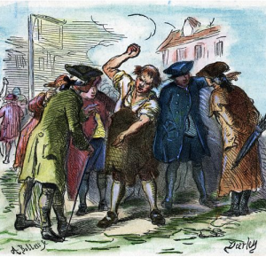 Angry Colonists This picture represents the American Colonists reaction to taxation ...