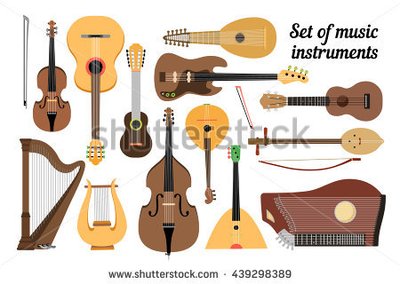 Small Double Stringed Instruments The instruments of the string family.