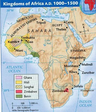 Islam scattered to West Africa in 800 CE and co-existed throughout much ...