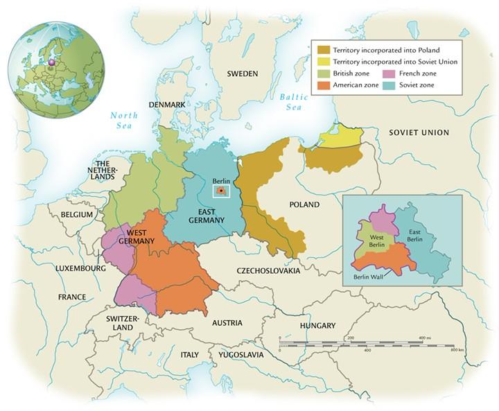 a divided germany division of postwar germany especially berlin western ...