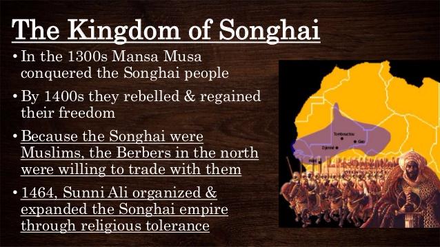 Songhai Rebels Against The Weak Mali.