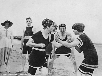 Female Swimsuits Remained Modest