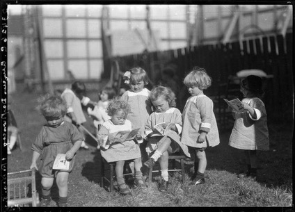 1930 - Kindergarten is centered around the Froebelian ideal of free play.