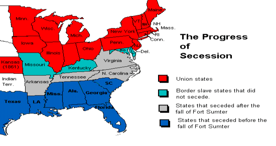 The progress of the Secession Movement