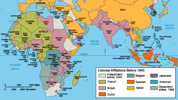 Colonies across the Old World