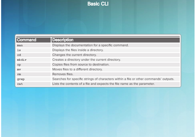 Basic CLI commands in Linux