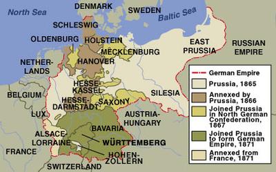 The boundaries of the Unification of Germany