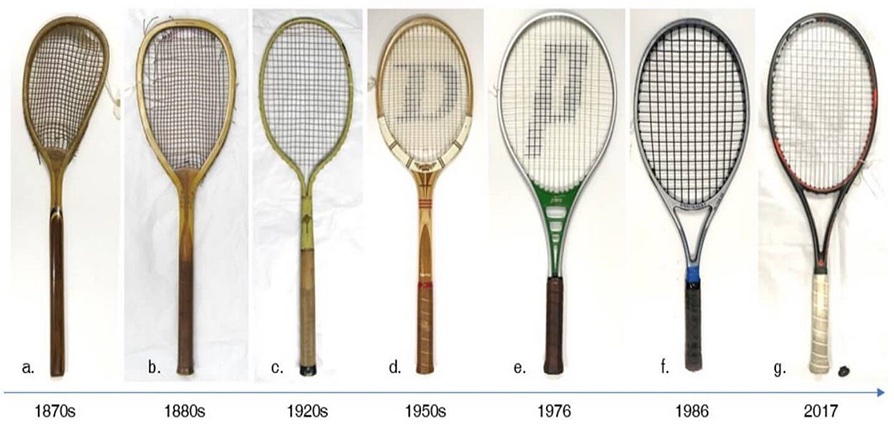 Early badminton rackets were invented in 1870 that were created in the ...