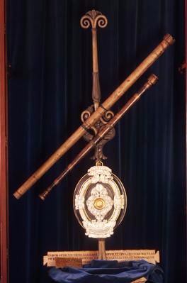 Galileo also invented the telescope, his own telescope.