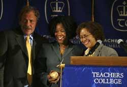 ruby bridges medal award presidential citizens honors tc her receives college clinton bill hall awarded sutori timetoast 2001 president