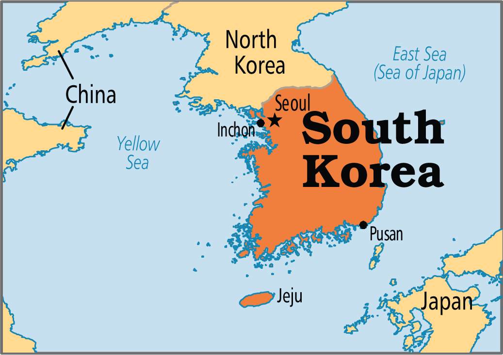 Map Of South Korea