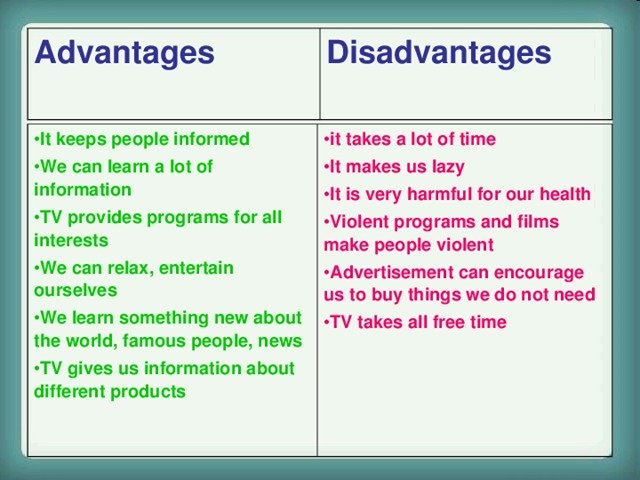 Tv questions. Таблица advantages disadvantages. Advantages and disadvantages of TV. Advantages and disadvantages of Internet.