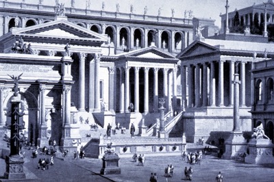 Buildings in Ancient Rome.