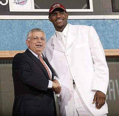 Lebron was drafted with the number one pick by the Cleveland Cavaliers ...