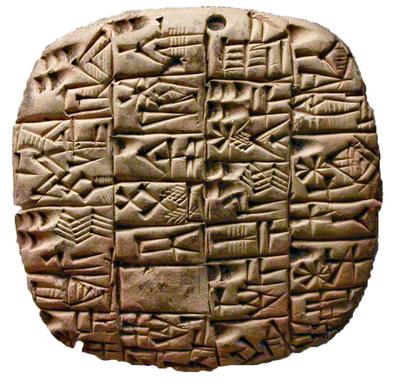 Sumerian writing - https://www.ancientworldwonders.com/sumerian-ancient ...