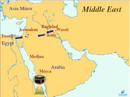 Jerusalem, Damascus, Medina, and Mecca