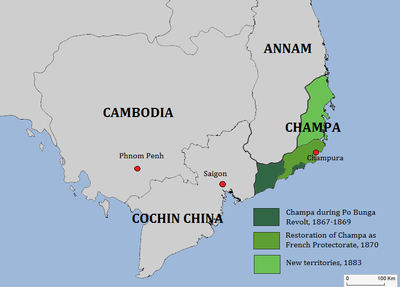 Annam successfully absorbed Champa in 1300.