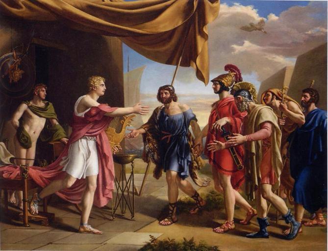 The Wrath of Achilles (1819), by Michel Drolling.