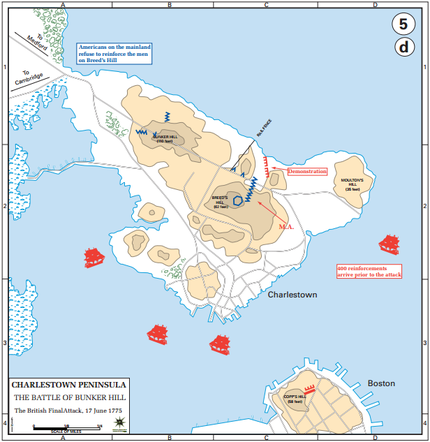 Final attack at the Battle of Bunker Hill (The Department of History ...