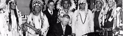 Signing Of The First Tribal Constitution Under The Wheeler Howard Act 