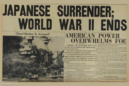 SEPTEMBER 2nd, 1945- The allies win WW2