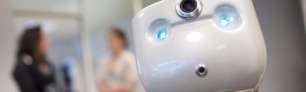 Telepresence office robot. Photograph. Britannica ImageQuest ...