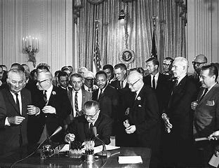 Civil Rights Act of 1964 It banned discrimination on the basis of race ...