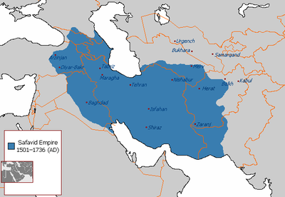 This map shows the territory that Abbas controlled.