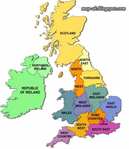 A political map that shows all of the countries, provinces, and regions ...