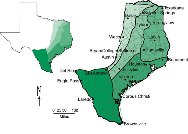 Coastal Plains Map